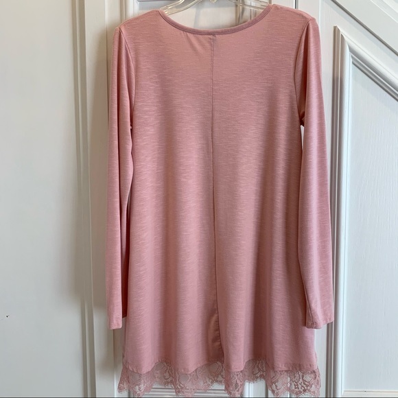 Massini Pink Tunic Top‎ S fabric content - Picture 8 of 8